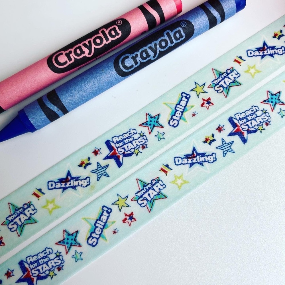 Praise and Encouragement, Student Or Athlete, Star Student, 1 Roll Washi Tape